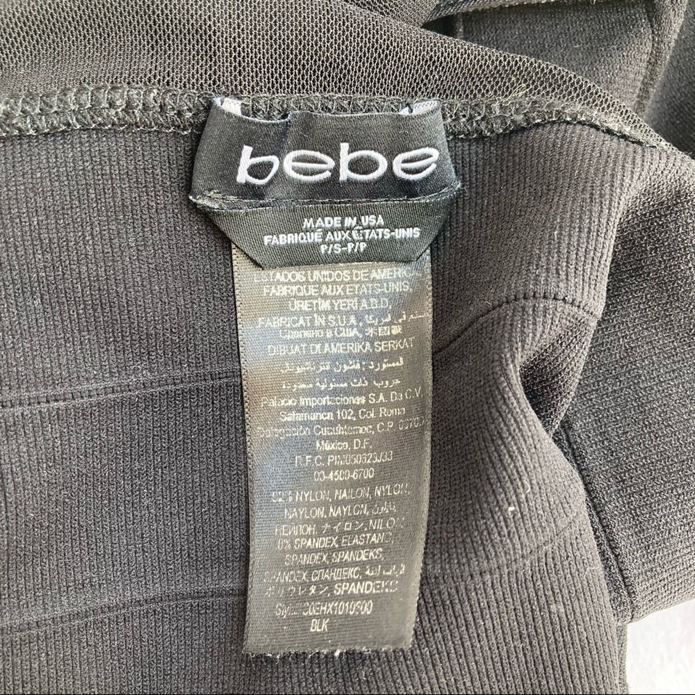bebe bodycon dress, sz PS - Picture 6 of 6